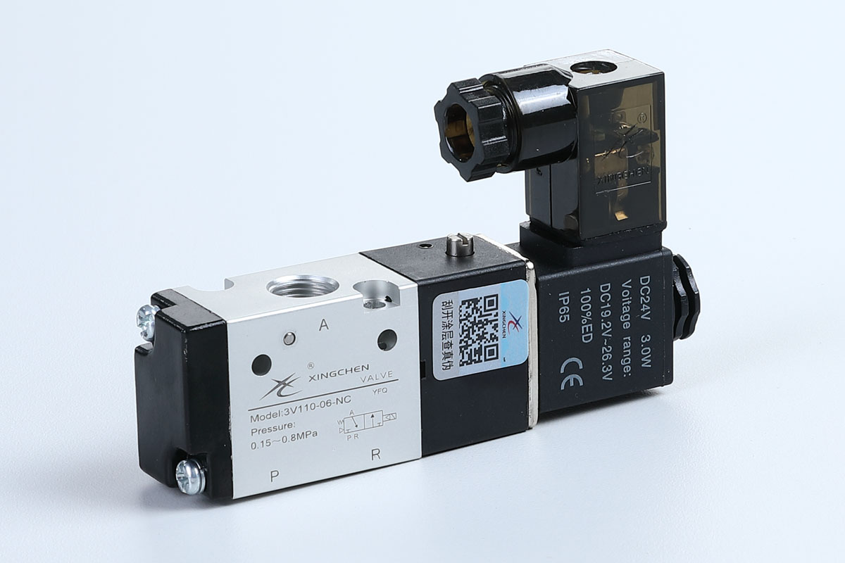 Pneumatic Solenoid Valve 3V1 3V1 Series 3-Port 2-Position (3/2) Direct Acting Solenoid Valve - Compact Brass Body