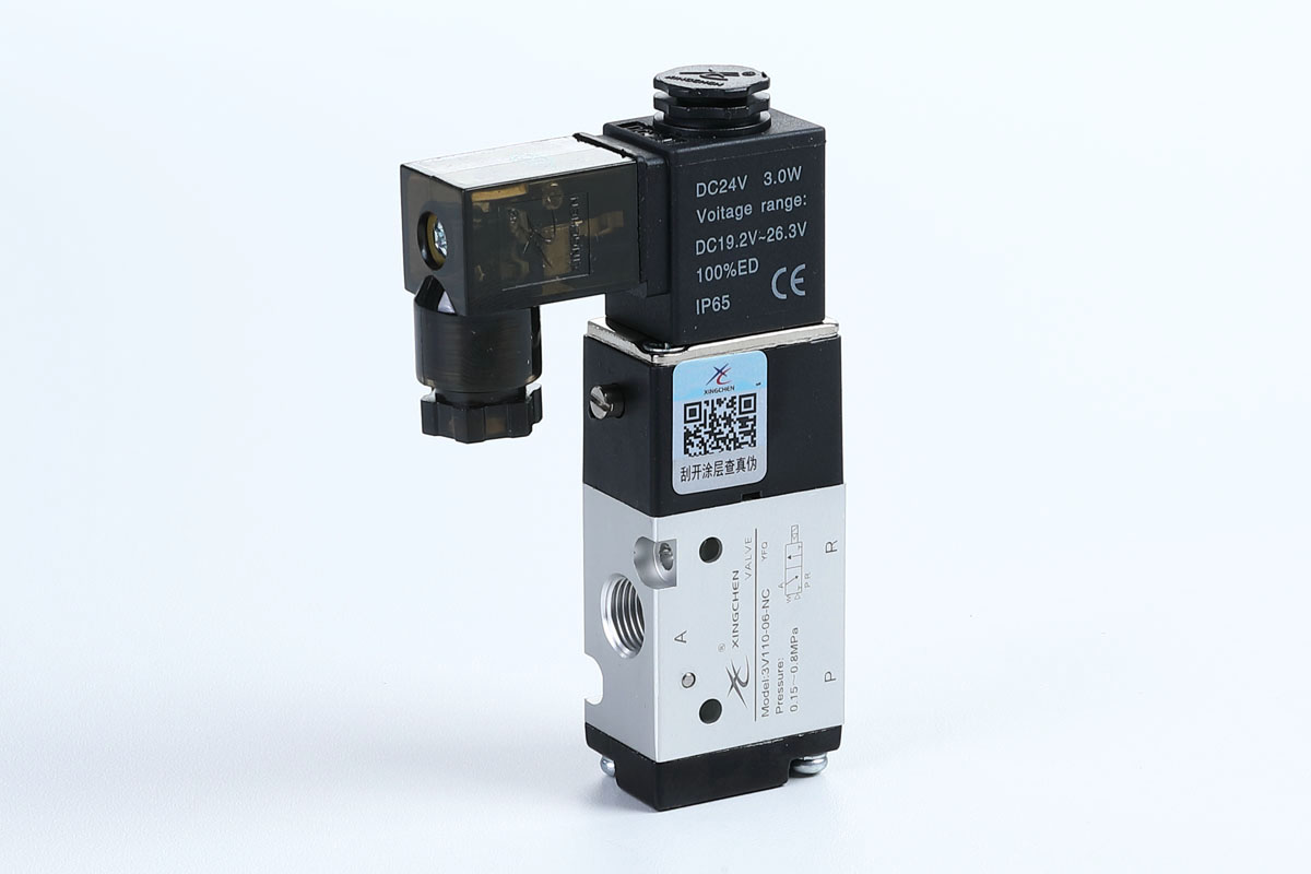 Pneumatic Solenoid Valve 3V1 3V1 Series 3-Port 2-Position (3/2) Direct Acting Solenoid Valve - Compact Brass Body