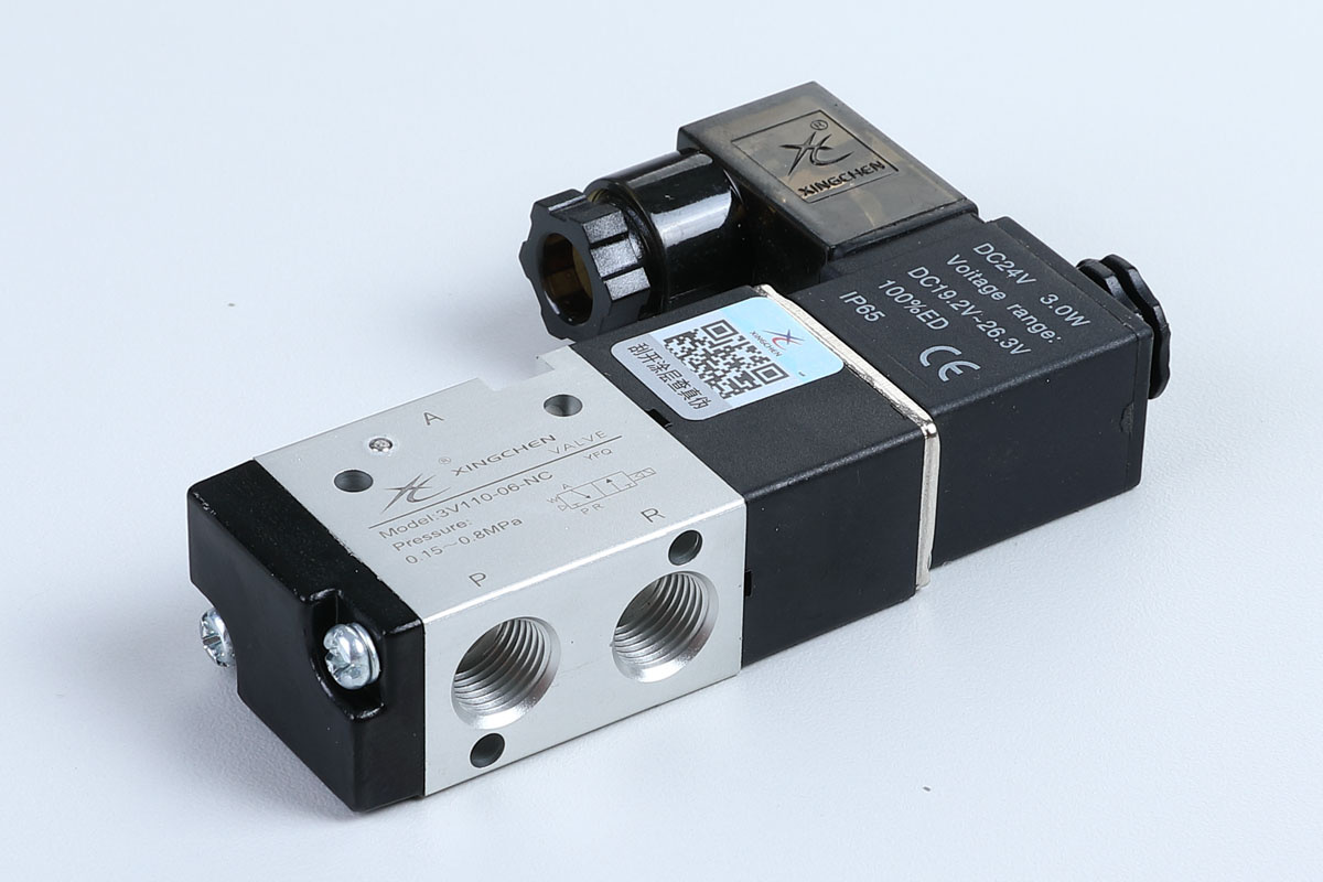 Pneumatic Solenoid Valve 3V1 3V1 Series 3-Port 2-Position (3/2) Direct Acting Solenoid Valve - Compact Brass Body
